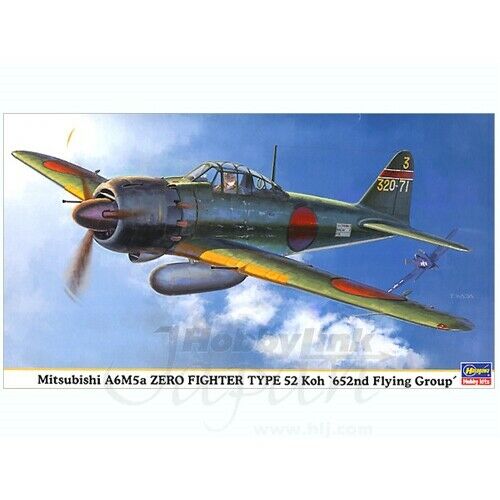 1/48 Hasegawa Mitsubishi A6M5a Zero Fighter Type 52 KOH 652nd Flying Grou 09864